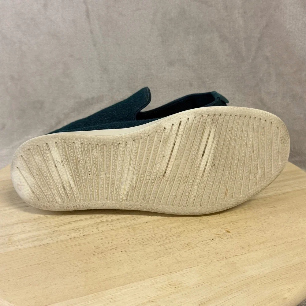 Allbirds Wool Loungers Teal Blue Merino Wool Slip On Shoes Womens 9 WL NV1